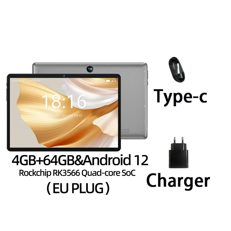 BMAX Kids Tablet I9 Plus Android 15 GPU G522EE 8GB RAM 64GB ROM 10.1 Inch Allwinner RK3562 Quad Core Port Tablets PC WIFI 6