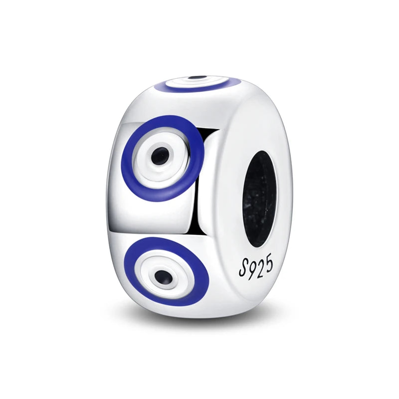 Hot Sales 925 Sterling Silver Charms Beads Devil's Eye Fatima's Hand Cross Beads Fit Original Bracelet Women DIY Jewelry Gifts