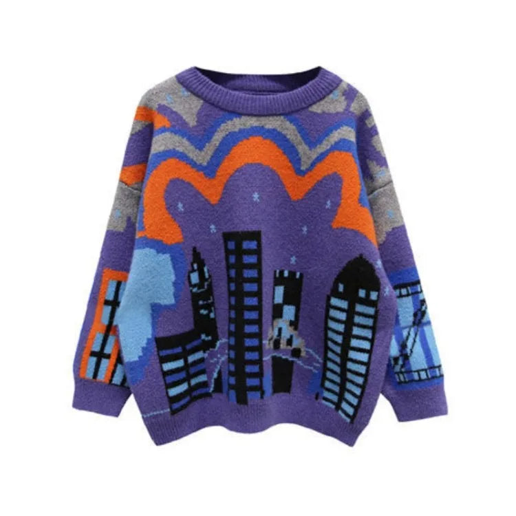 2025 Autumn/Winter New Boys' Fleece-Lined Thickened Crewneck Sweater, Korean Style Toddler Big Kids Knitwear