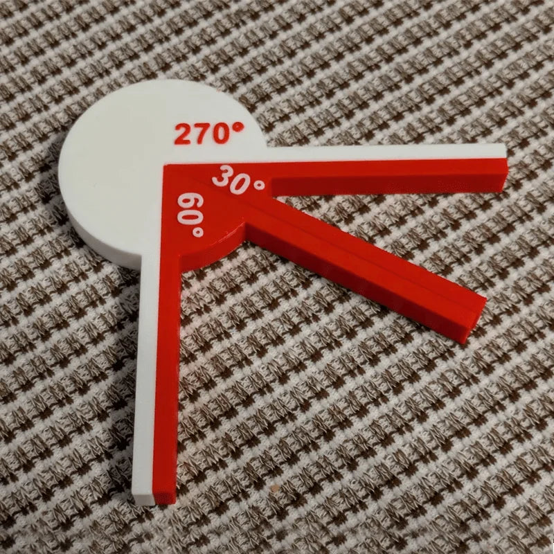 360 Degree Protractor Math Circle Protractors Mathematical Geometry Tool Angle Measurement Educational Toy for Student 3D Print