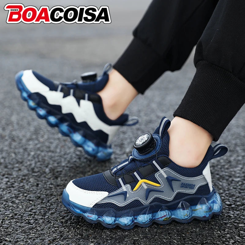 Children's Sport Shoes Boys' Fashion Running Leisure Mesh Comforthable Outdoor Kids Shoes Casual Tennis Light Sneakers Tennis