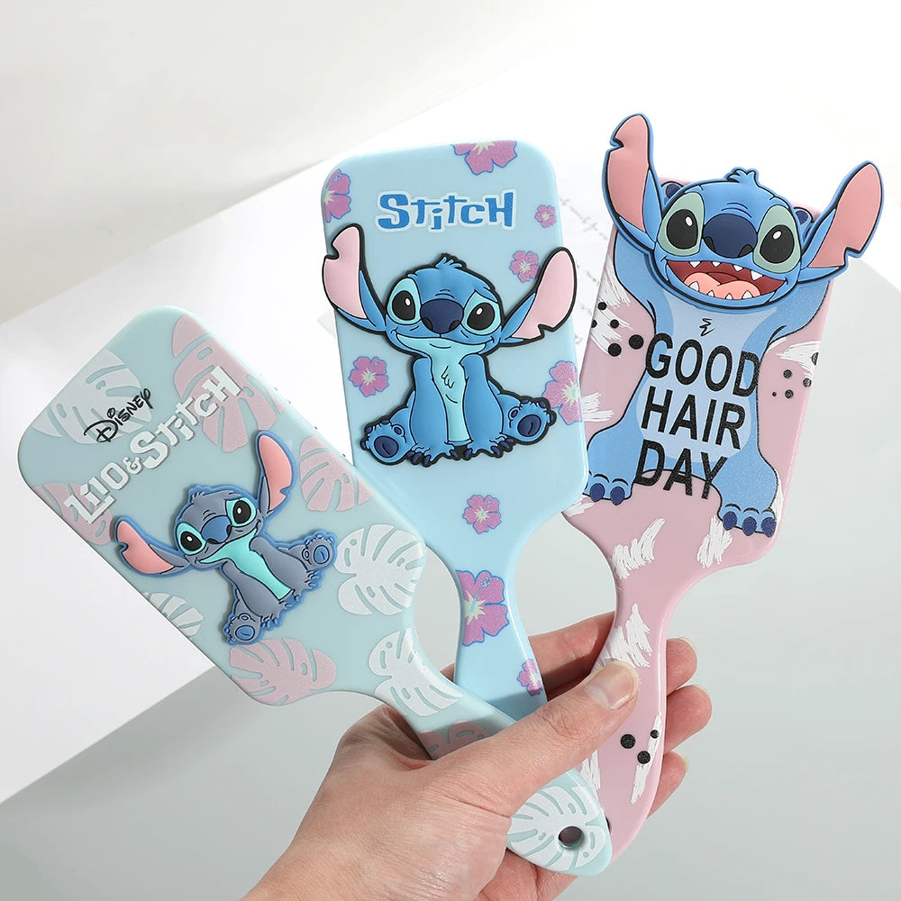 Miniso Disney Animation Lilo & Stitch Comb Series Cartoon Stitch Peripheral Air Cushion Massage Comb Children Girl Student Comb