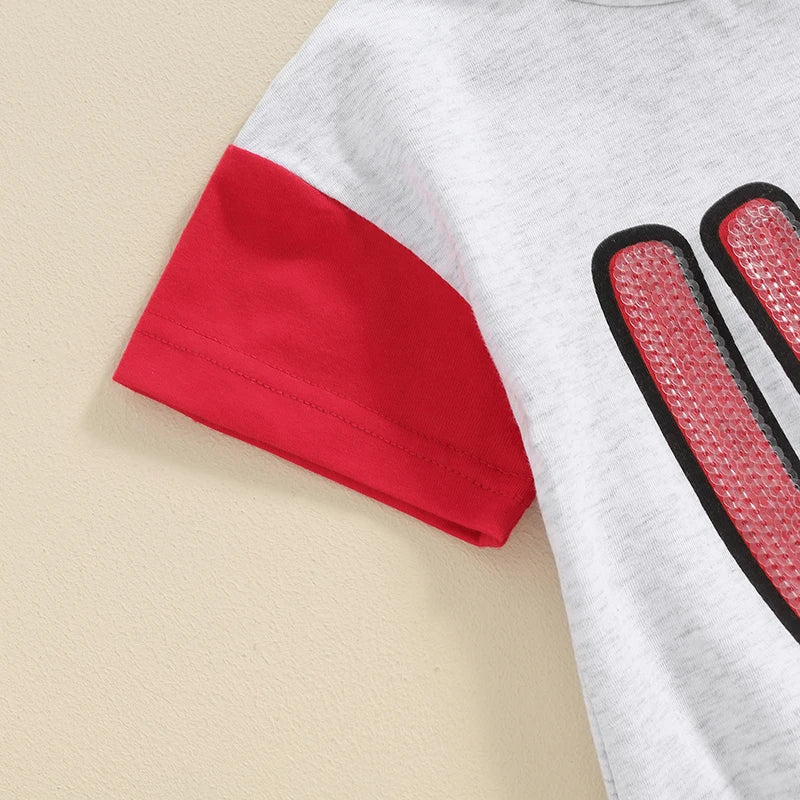 Infant Patriotic Romper American Flag Print Short Sleeve Jumpsuit for Baby Summer Outfit 4th of July Toddler Clothes Cute