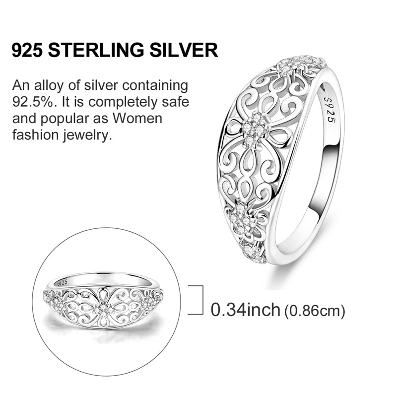 New Rings For Women 100% 925 Sterling Silver Star Moon Colorful Zircon Rings Fine Wedding Engagement Birthday Jewelry Gifts