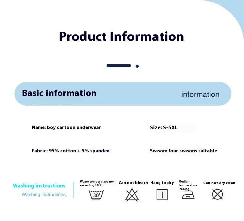 Boys Cotton Boxer Shorts 4PCS Not Pinch the Butt Boy Cotton Thin Section Flat Shorts Baby Underpants Children's Bottoms