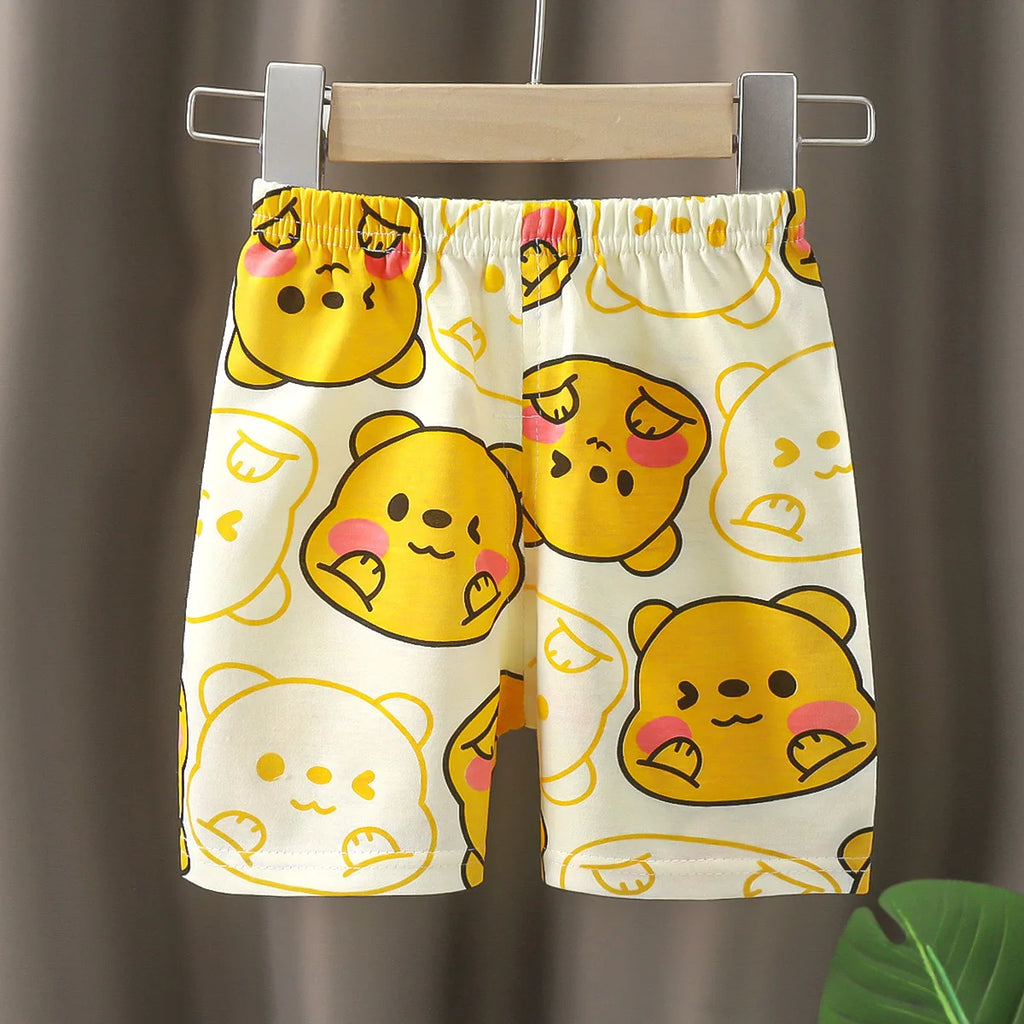3pcs Pure Cotton Summer Kids Shorts Girl Cartoon Cute Short Baby Casual Pant Children Short Pant Boy Sport Clothing Outwear