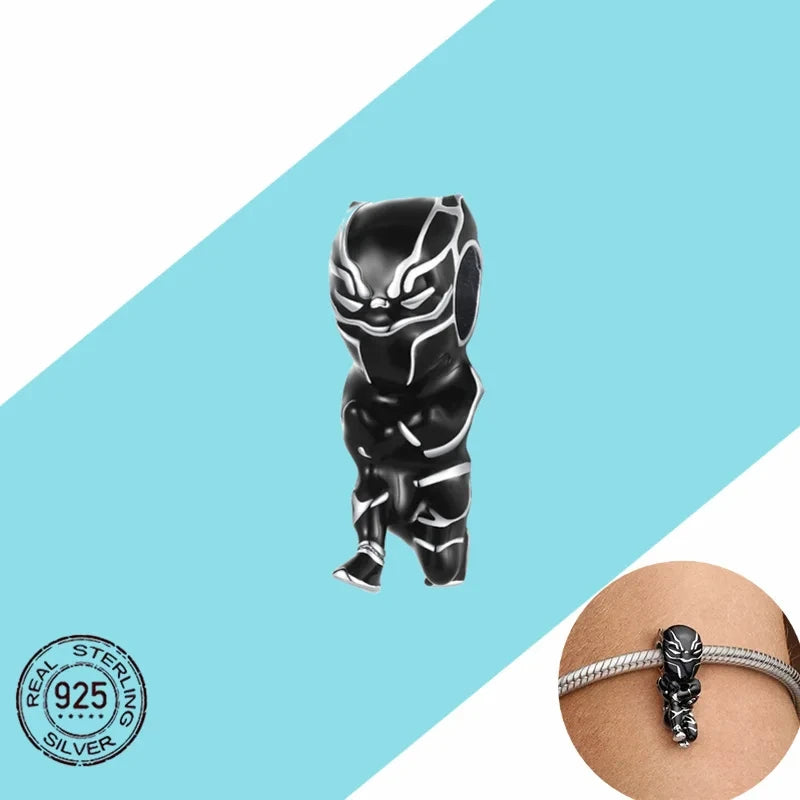 100% 925 sterling silver Marvel series Disney Charm Beads suitable for original DlY bracelets, women's jewelry gifts