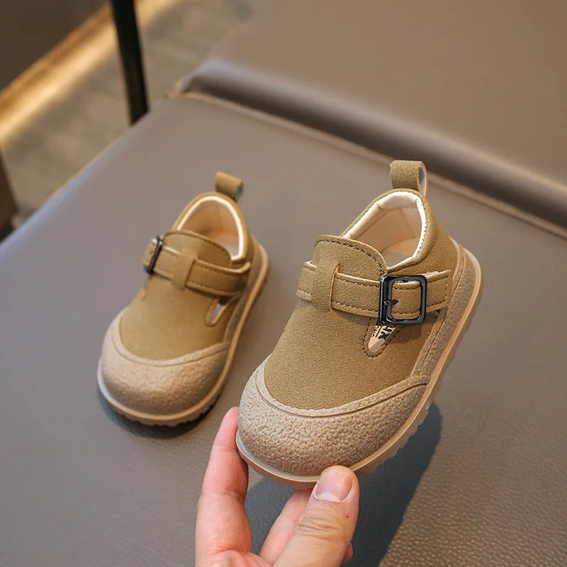 Boys' Boken Shoes Soft Soled Children's Shoes 2025 New Arrivals 0-1 years old Children's Sports Shoes Fashion Retro Bean Shoes