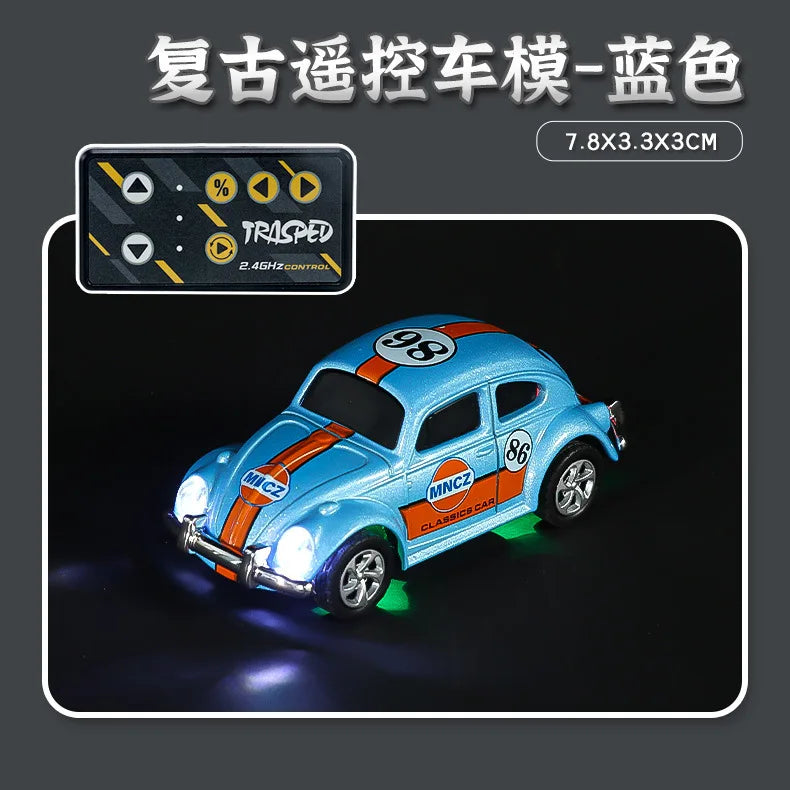 2025 New Wireless Mini Beetle Alloy Remote Control Car Small Mobile Phone Remote Control Model Car Toy Children'S Holiday Gift