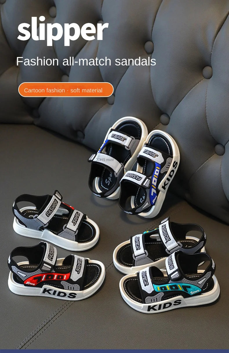 Breathable Sport Sandals Summer Sandals for Boys Casual Beach Shoe Comfortable Soft Sole Kids Shoes Fashion Non-slip Sandalias