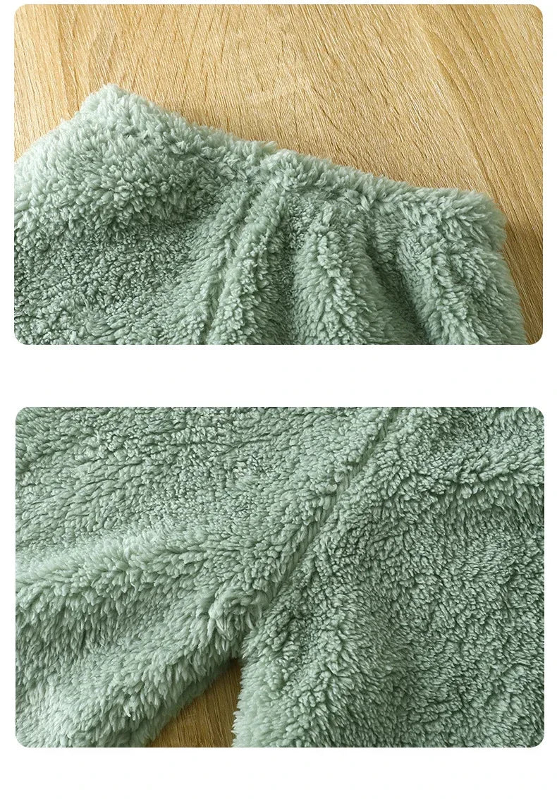 Children's New Winter Flannel Set For Boys and Girls Plush Insulation Home Clothing Children's Pajamas Children's Clothing