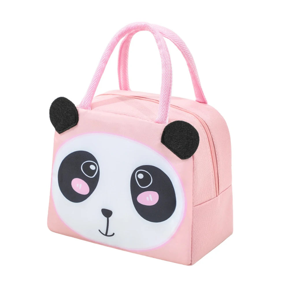 3D Three-Dimensional Bento Bag Cute Cartoon Bento Bag Lunch Bag Handbag Storage Insulation Bag Canvas Lunch Box Bag Ice Pack