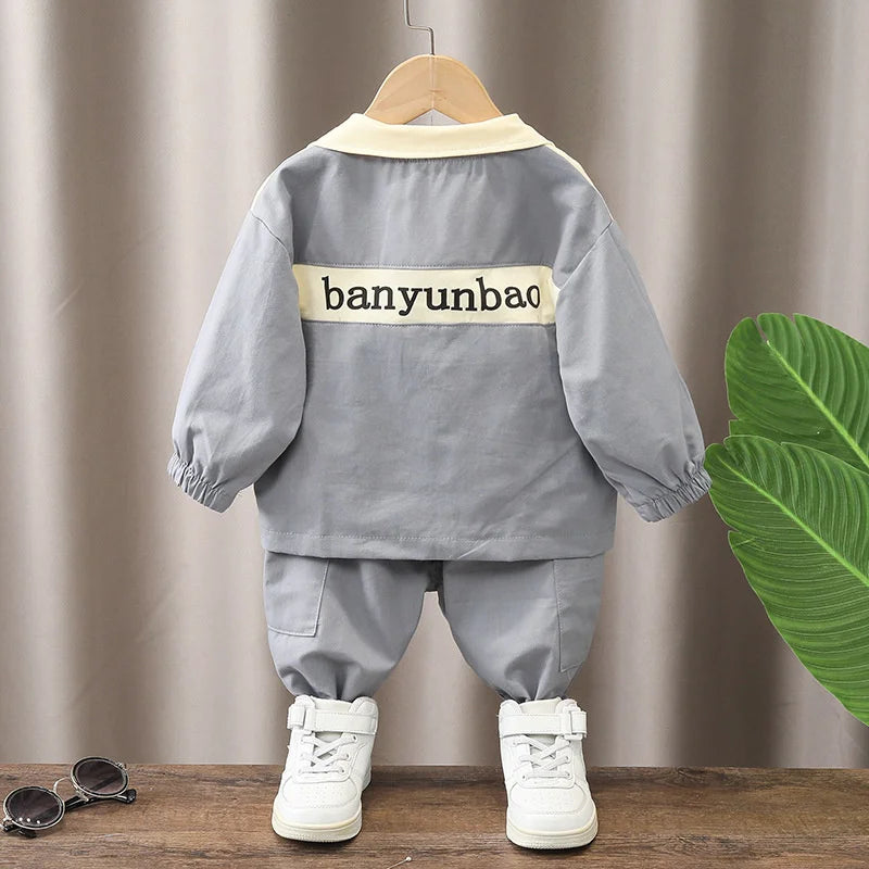New Spring Autumn Baby Boys Clothes Children Girls Fashion Jacket Pants 2Pcs/Sets Toddler Sports Casual Costume Kids Tracksuits