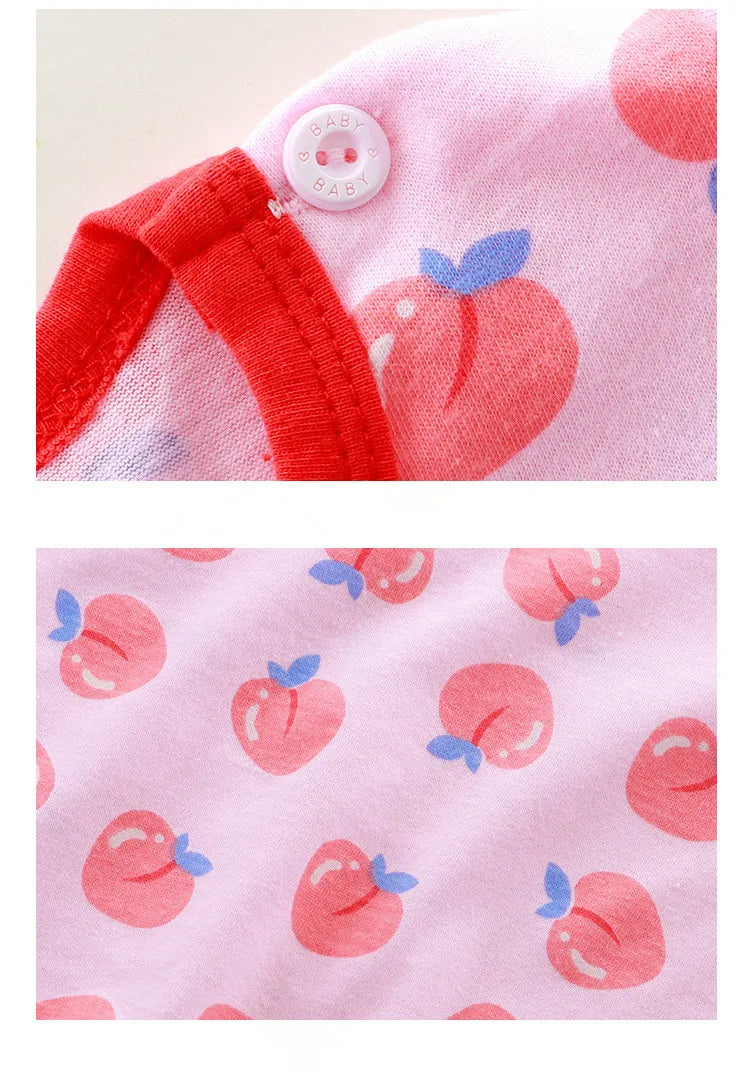 Children's Clothing T-shirt For Boys Girls Summer Cotton Fruit Print Short Sleeve Toddlers Tops Tees Soft Kids Clothes