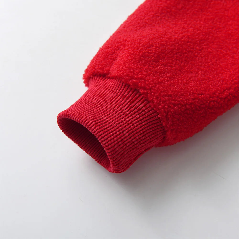 VIKITA Girls Fleece Sweatshirts Kids Autumn Winter Unicorn Appliqued Long Sleeve Sports Casual Outwear Children's Tops Pullover