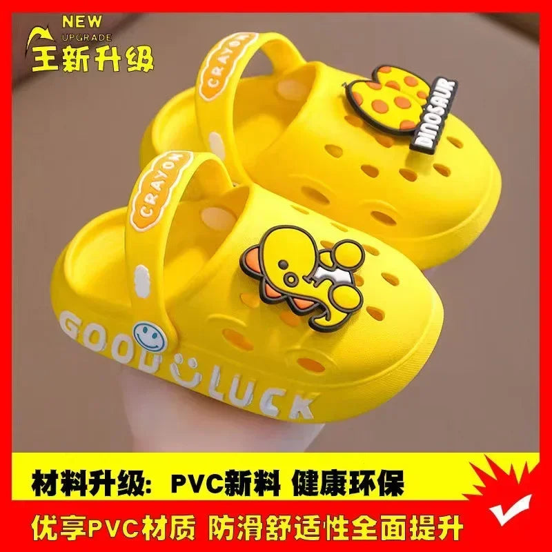 Cute New Animal Baby Boys Slippers Summer Kids Cartoon Sandals Toddler Beach Shoes Girls Cute Slides Children Slippers