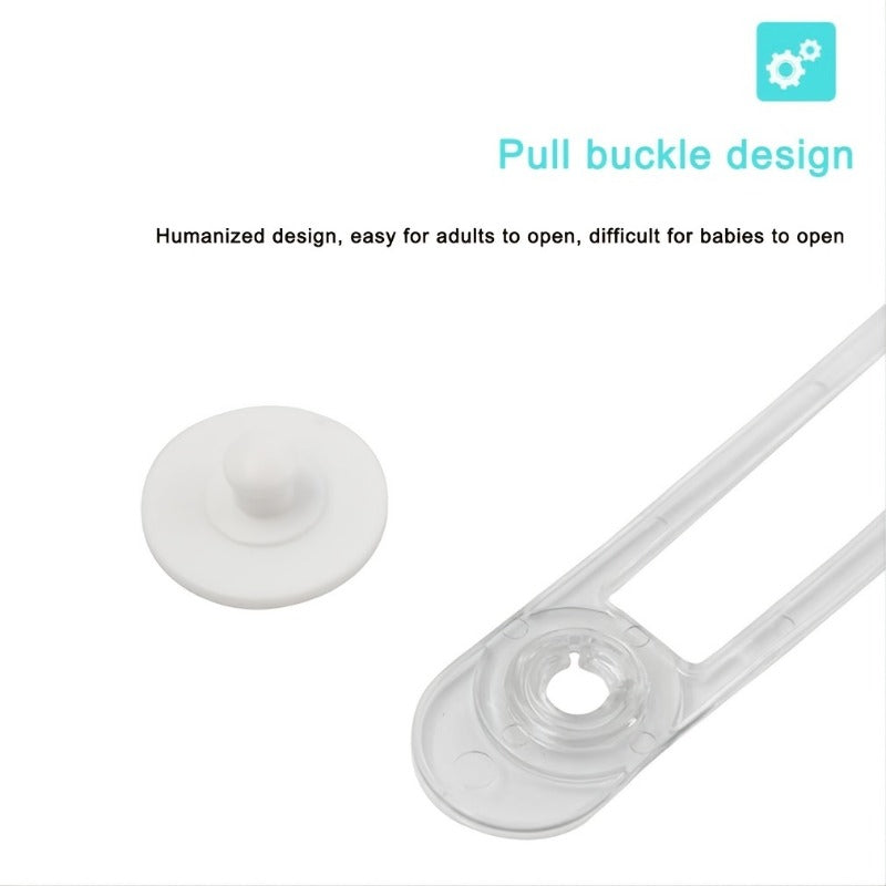 Baby Locks Child Safety Cabinet Proofing - Safe Quick and Easy 3M Adhesive Cabinet Drawer Door Latches No Screws & Magnets