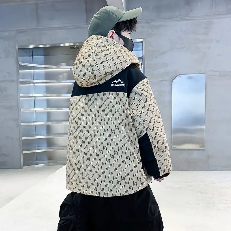 2025 New Boys' Thickened Winter Coat with Hood, Fleece-Lined Parka Jacket for Toddler Boys, Stylish & Warm Winter Wear