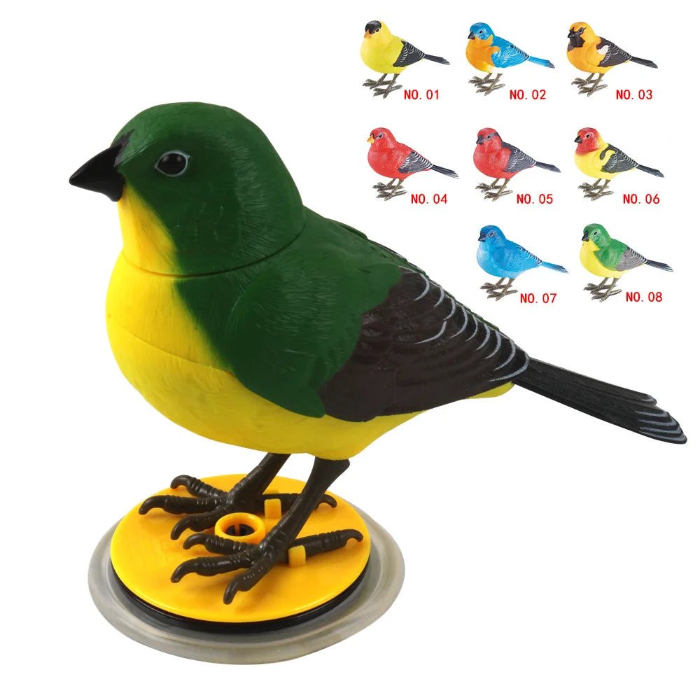 Electric Singing Bird Toy Cute Interactive Bird Toy Simulation Electronic Bird Toys for Kids with Motion & Sound Control
