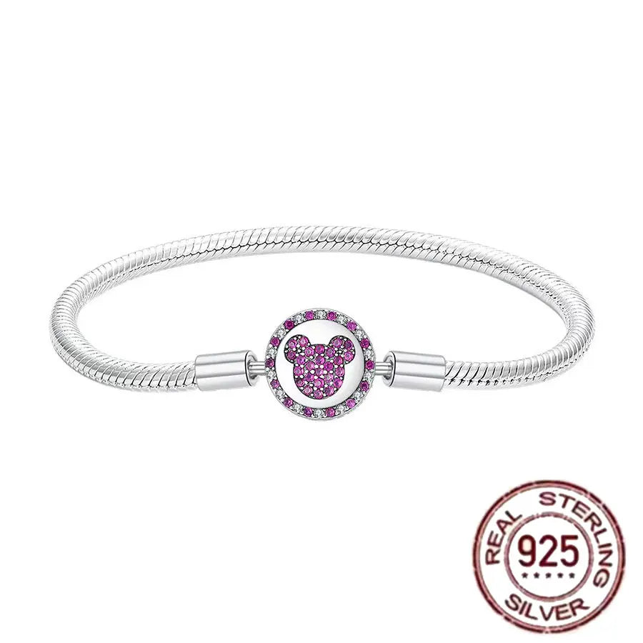 Hot selling S925 sterling silver crown snake bone bracelet, suitable for original DlY bracelet, women's fashion jewelry