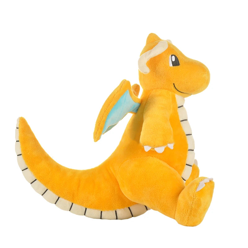 20-68cm Kawaii Pokemon Original Flash Dragonite Mini Dragon Dragonair Cartoon Soft Plush Doll Throw Pillow Child Birthday Gift