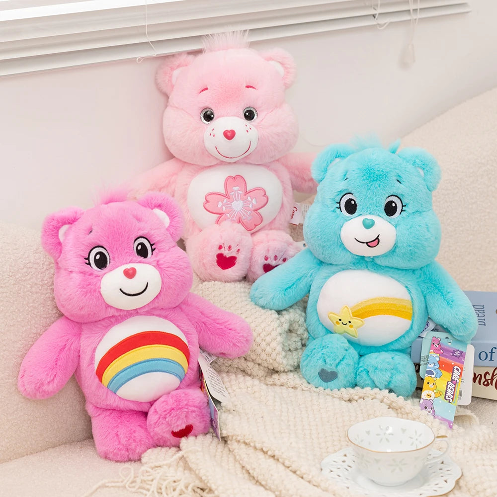 33cm Care Bears Cute Rainbow Bear Plush Toys Lovely Cartoon Bear Soft Stuffed Dolls Homdecor Sleeping Plush Pillows