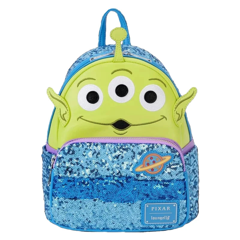 Loungefly Pixar Toy Story 1-4 Series Rex Buzz Lightyear Woody Lotso Cosplay Mini Backpack Purse