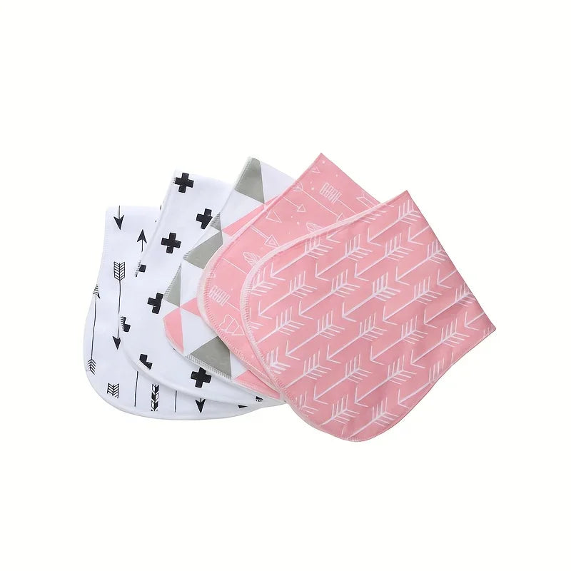 Organic Burp Cloths for Baby Boys and Girls 5-Pack Ultra Absorbent Burping Cloth Burp Clothes Newborn Towel Milk Spit Up Rags