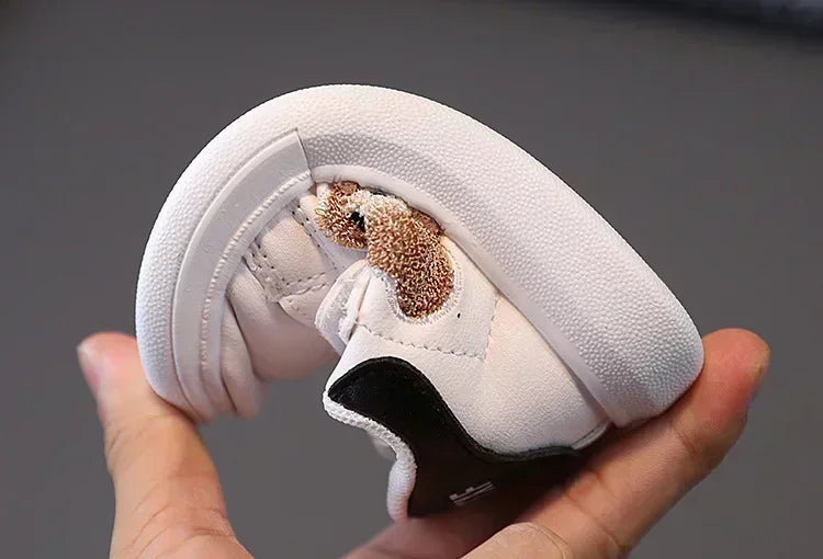 1-6 Years Old Children Autumn Sports Shoes Cat Paw Baby Girl Small White Shoes Casual Children Skate