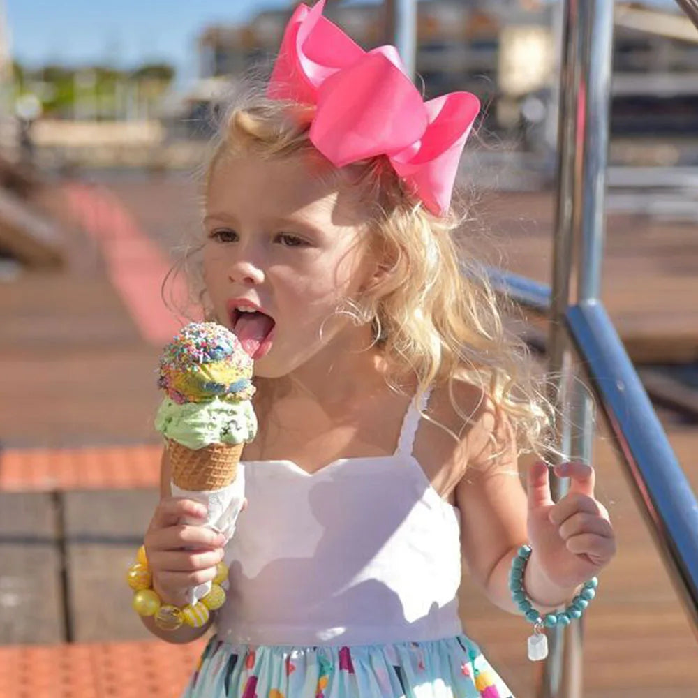 60 Colors Boutique 8" Large Solid Grosgrain Ribbon Hair Bow Clips Barrettes for Women Girls Accessories