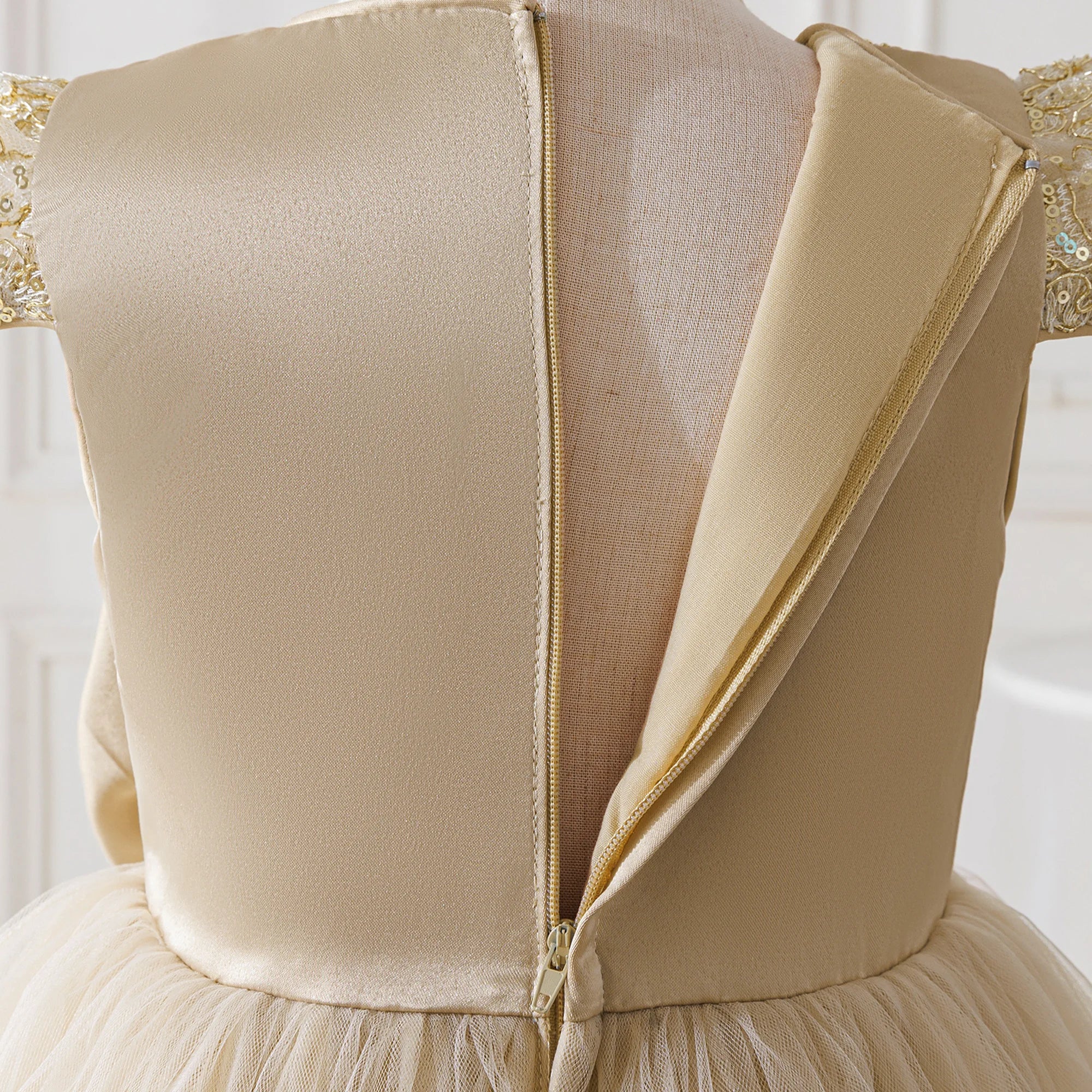 Elegant Embroidery Bow Bridesmaid Party Girls Dress Trailing Flower Wedding Birthday Princess Dresses Girl Evening Prom Vestidos