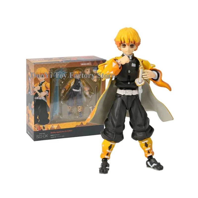 Figma Demon Slayer Figure Kimetsu no Yaiba Rengoku Kyoujurou 553 Tanjirou 498 Kamado Nezuko Kamado 508 Agatsuma Zenitsu 522 Toys