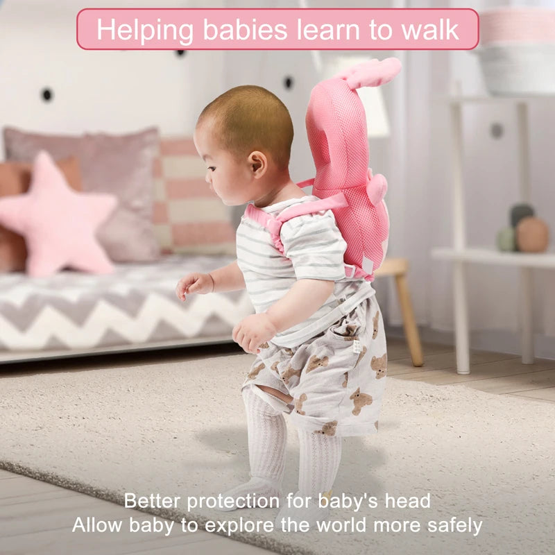 Toddler Baby Head Protection Cushion Backpack Wear Pillow For Kids 0-3 Y Children Protective Cushion Rabbit Security Pillows