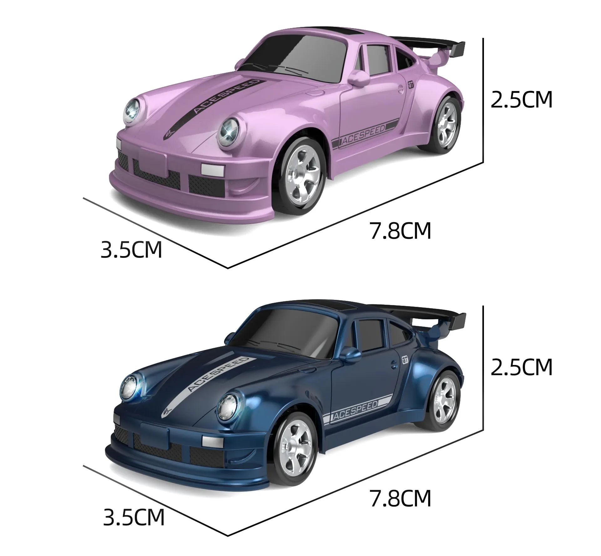 Fqd23 Fqd25 1/64 Rc Car 2.4g 4wd Mini High Speed Racing Car Simulation Car Model Toy Remote Control Drift  For Kids Gifts