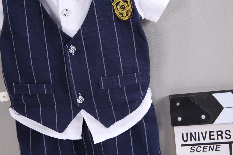 New Summer Baby Boys Clothes Suit Children Short Sleeved Shirt Shorts 2Pcs/Sets Toddler Fashion Casual Costume Kids Tracksuits