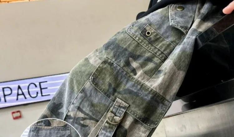 2025 New Boys Autumn Camouflage Tactical Pants - Kids Cargo Pants with Multiple Pockets, Trendy & Comfortable for 8-14 Years Old