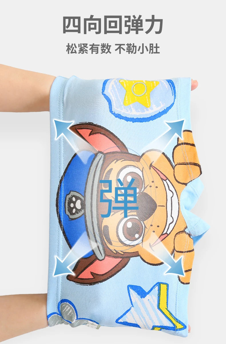 100% Genuine Paw Patrol 4PCS/LOT Cotton Boxers Panties Cartoon Printed Kids Underwear Children's Underpants Shorts Panties 2-8Y