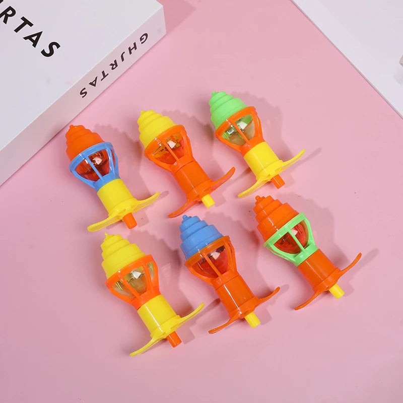 5/10/20pcs LED Light Up Spinning Tops Glow Rotating Gyro Kids Birthday Party Favors Pinata Filler Toys Boy Girl Christmas Gifts