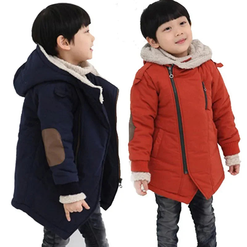 Boys thickened cotton-padded clothes winter children's warm jacket new children's fashion cotton clothes winter