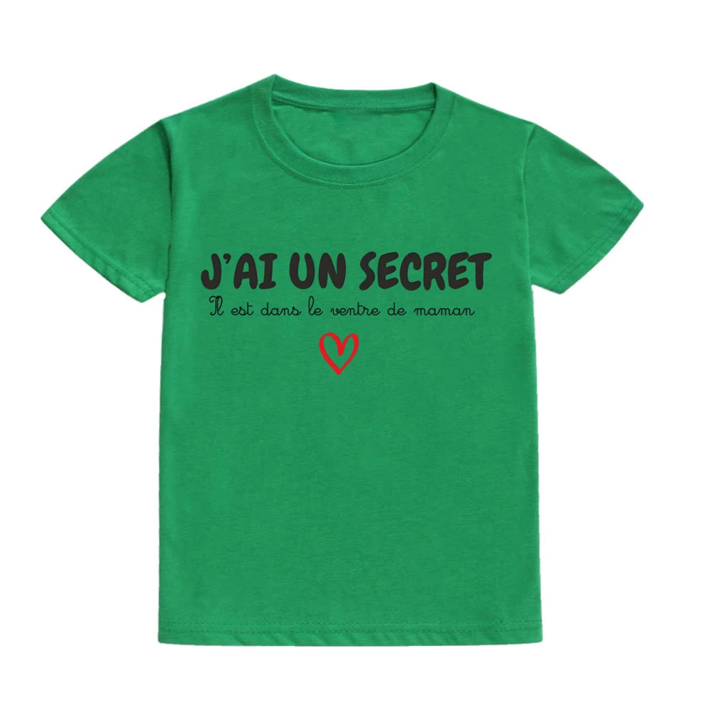 Children's T-shirt Announcing Pregnancy Future Big Sister/ Big Brother Kids Short Sleeve Shirts Pregnancy Announcement T-shirt