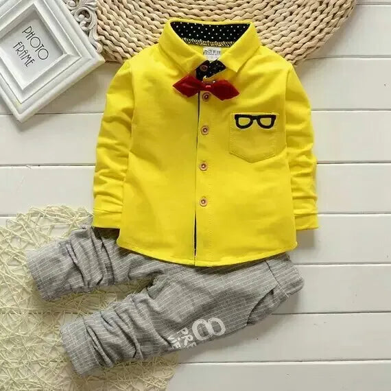New Spring Autumn Baby Boys Clothes Children Fashion Shirt Pants 2Pcs/Sets Kids Outfits Toddler Casual Costume Infant Tracksuits