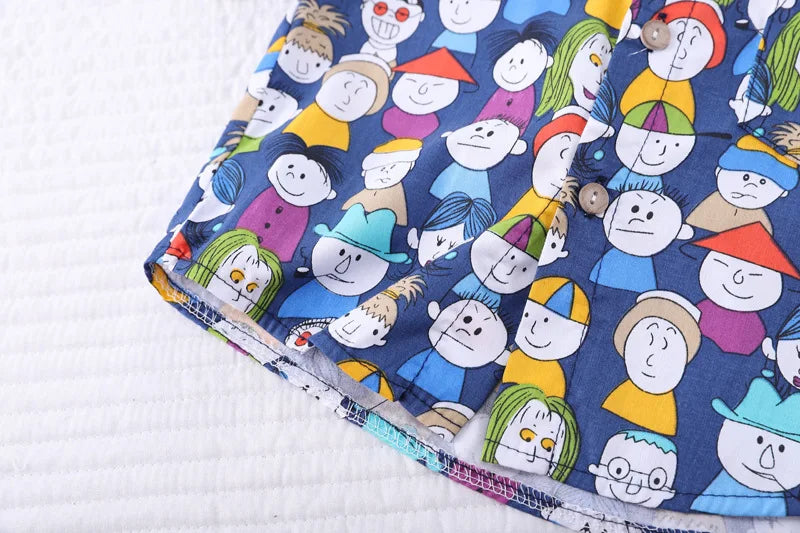 New Summer Baby Clothes Suit Children Boys Shirt Shorts 2Pcs/Sets Toddler Clothing Infant Casual Cartoon Costume Kids Tracksuits