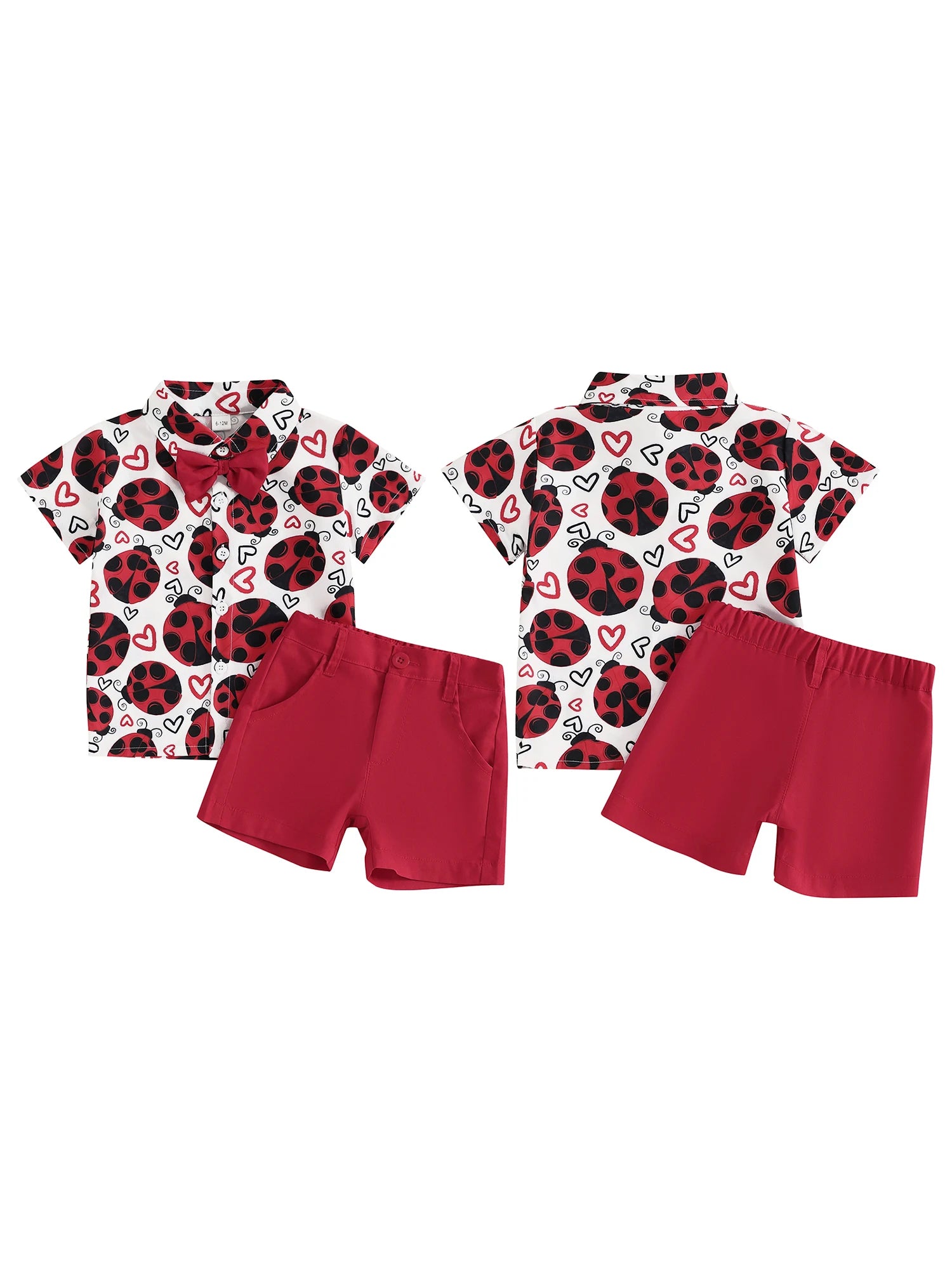 Toddler Boys Summer Outfit Set Short Sleeve Dinosaur Print Shirt with Shorts Kids Clothing Set for Baby Boys
