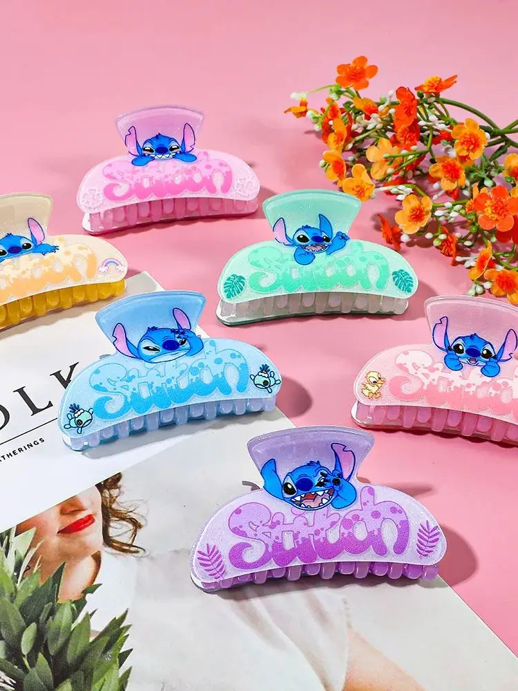 1PC/6PCS Disney Stitch hair claws, multi-functional hair accessories hair claws, the perfect novel gift for friends and Stitch