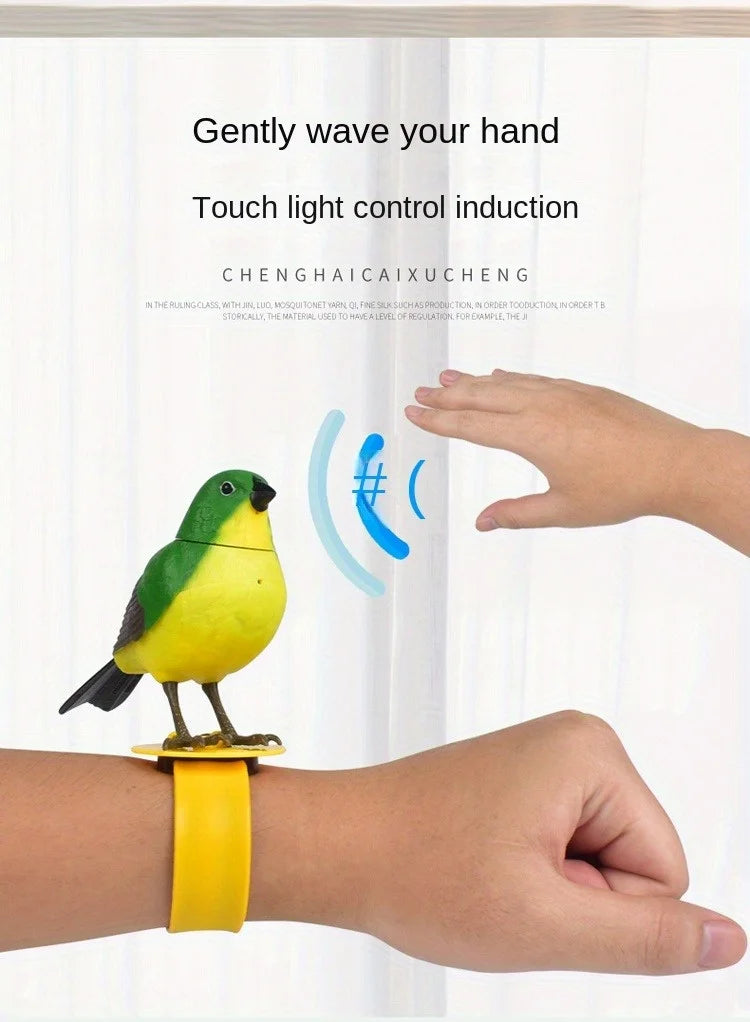 Electric Singing Bird Toy Cute Interactive Bird Toy Simulation Electronic Bird Toys for Kids with Motion & Sound Control