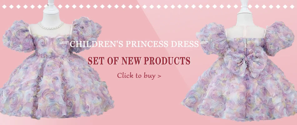 New flower girl wedding net gauze one year old birthday party dress 2024 big bow girl gorgeous graduation evening dress