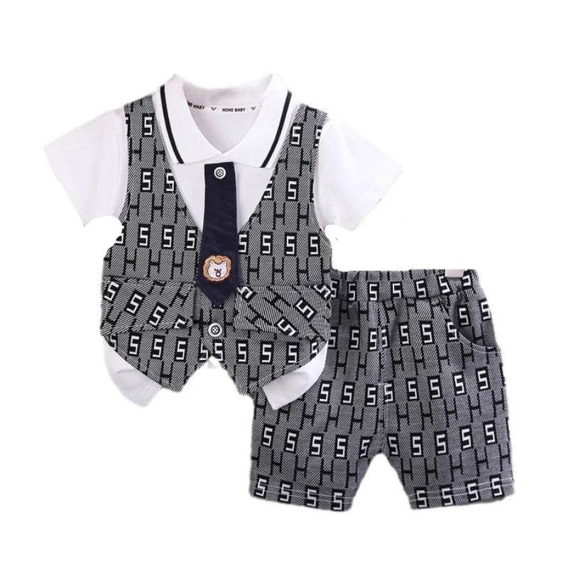 New Summer Baby Clothes Set Children Boys T-Shirt Shorts 2Pcs/Sets Toddler Casual Cotton Costume Infant Clothing Kids Tracksuits