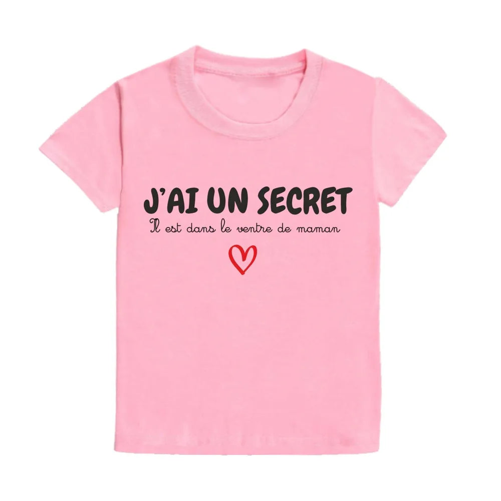Children's T-shirt Announcing Pregnancy Future Big Sister/ Big Brother Kids Short Sleeve Shirts Pregnancy Announcement T-shirt