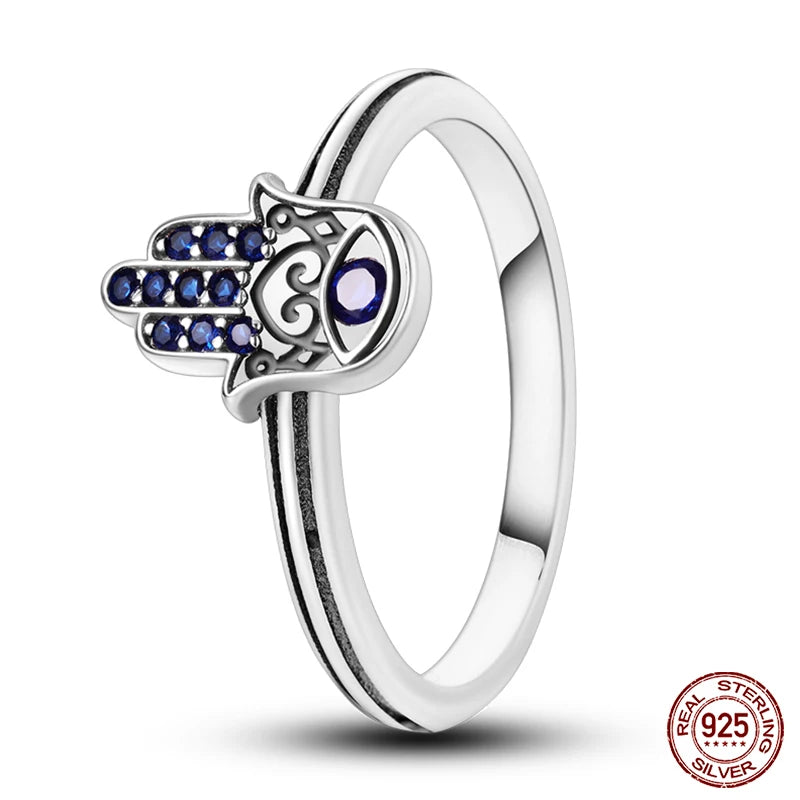 New Rings For Women 100% 925 Sterling Silver Star Moon Colorful Zircon Rings Fine Wedding Engagement Birthday Jewelry Gifts