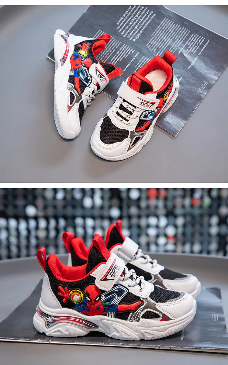 Disney Boys' Sports Shoes Cartoon School Children's Mesh Breathable Running White Fashion Cool Shoes Sneaker Size 21-38